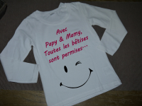 Sweat "Avec papy et mamy, toutes les bêtises sont permises..."